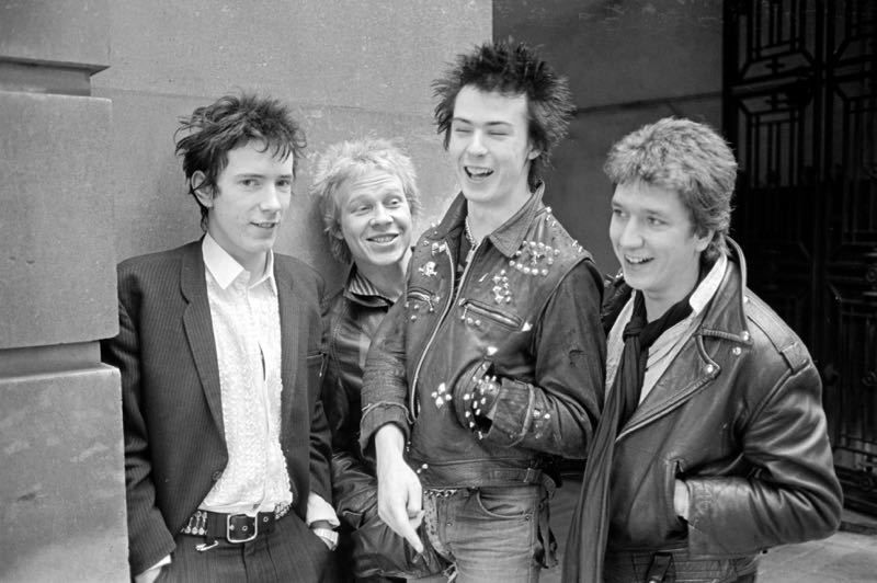 ' The Sex Pistols ' 1976 By Jack Curtis Giclee Print Framed In White photo furniture