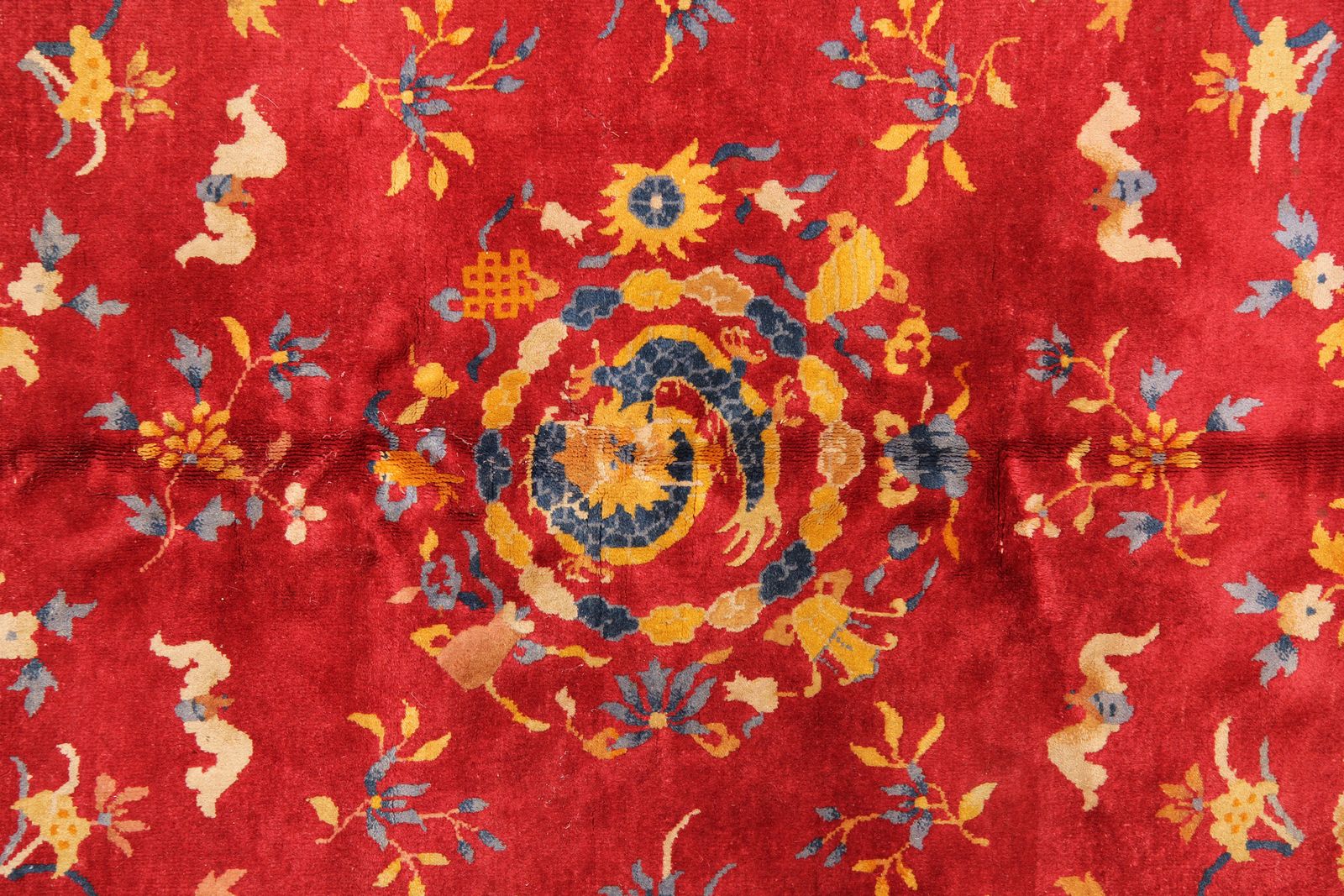 Blush Red Rugs, Art Deco Carpet Chinese Rug 182 X 270 Cm photo Textiles