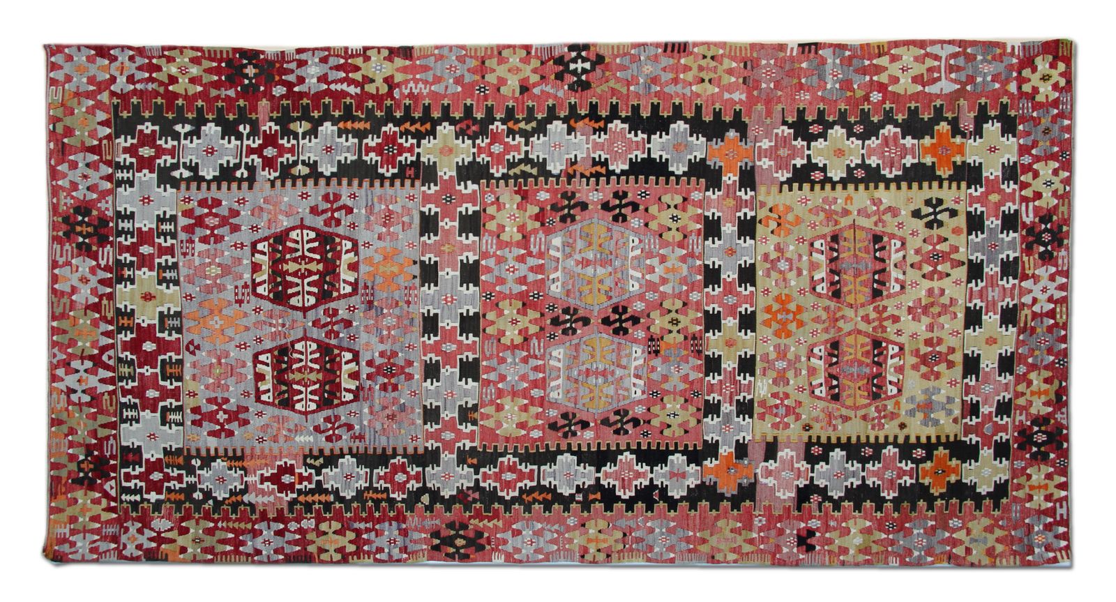 Pink Turkish Kilim Rug Antique Carpet Kilim 161 X 325 Cm photo furniture