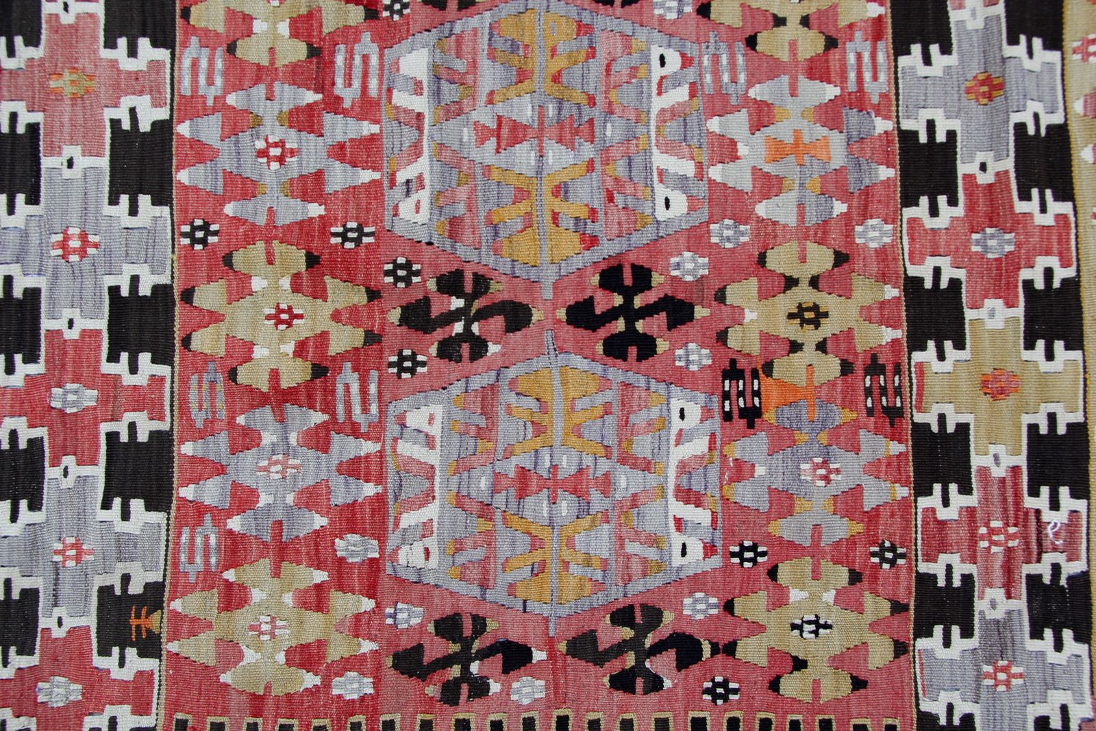 Pink Turkish Kilim Rug Antique Carpet Kilim 161 X 325 Cm photo for sale