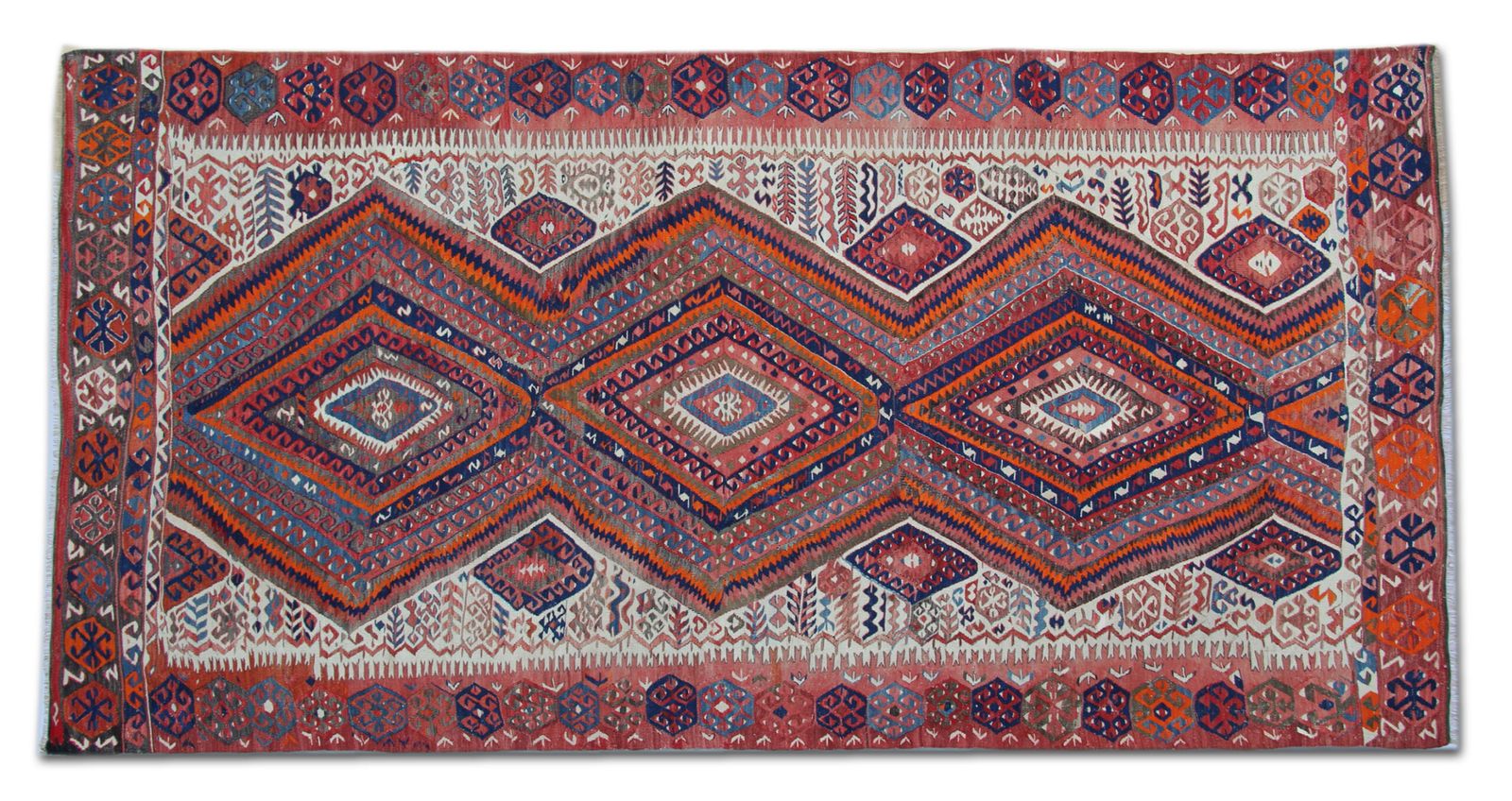 Handmade Turkish Kilim Rug Antique Kilims, Traditional Wool Rug 151x300 Cm photo furniture