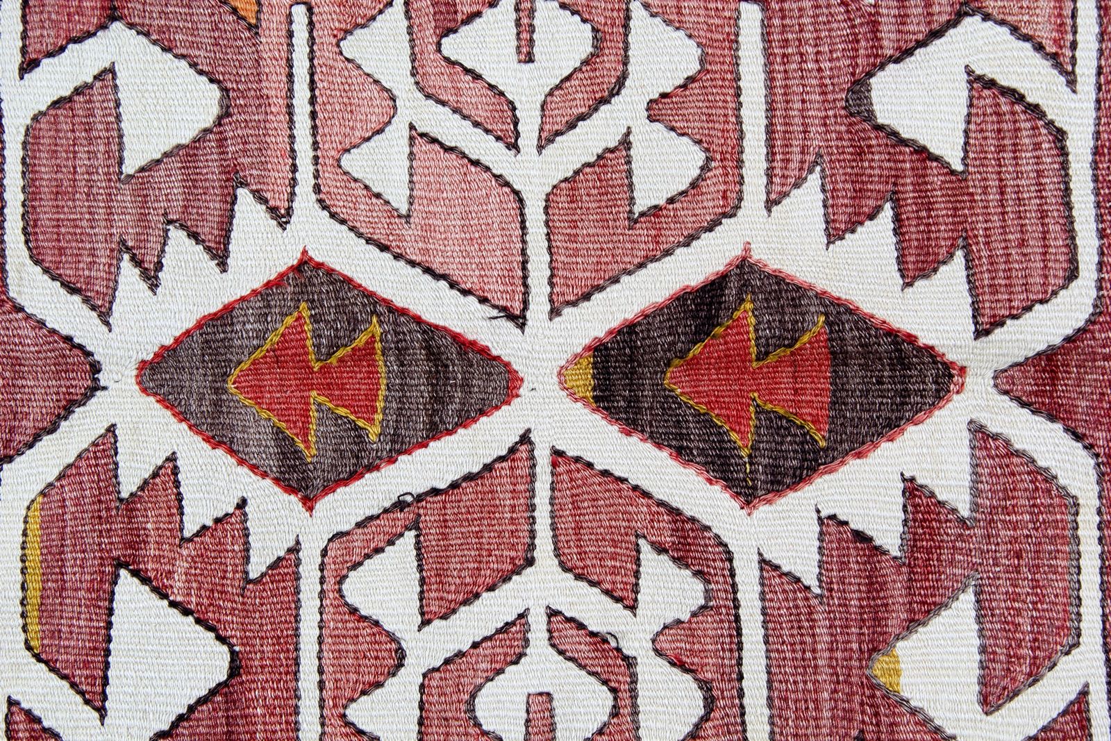 Triabl Antique Rug Anatolian Carpet, Wool Orange Kilim From Konya  170 X 240 Cm photo furniture