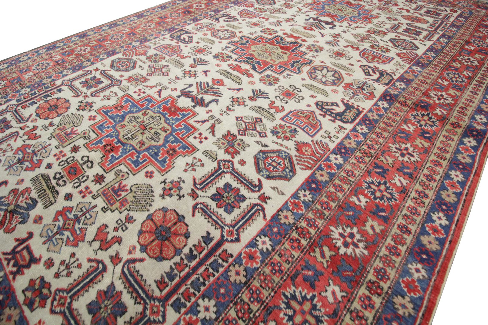 Old Oriental Vintage Rug Karakashli Carpet Caucasian Rug 134 X 216 Cm photo for sale