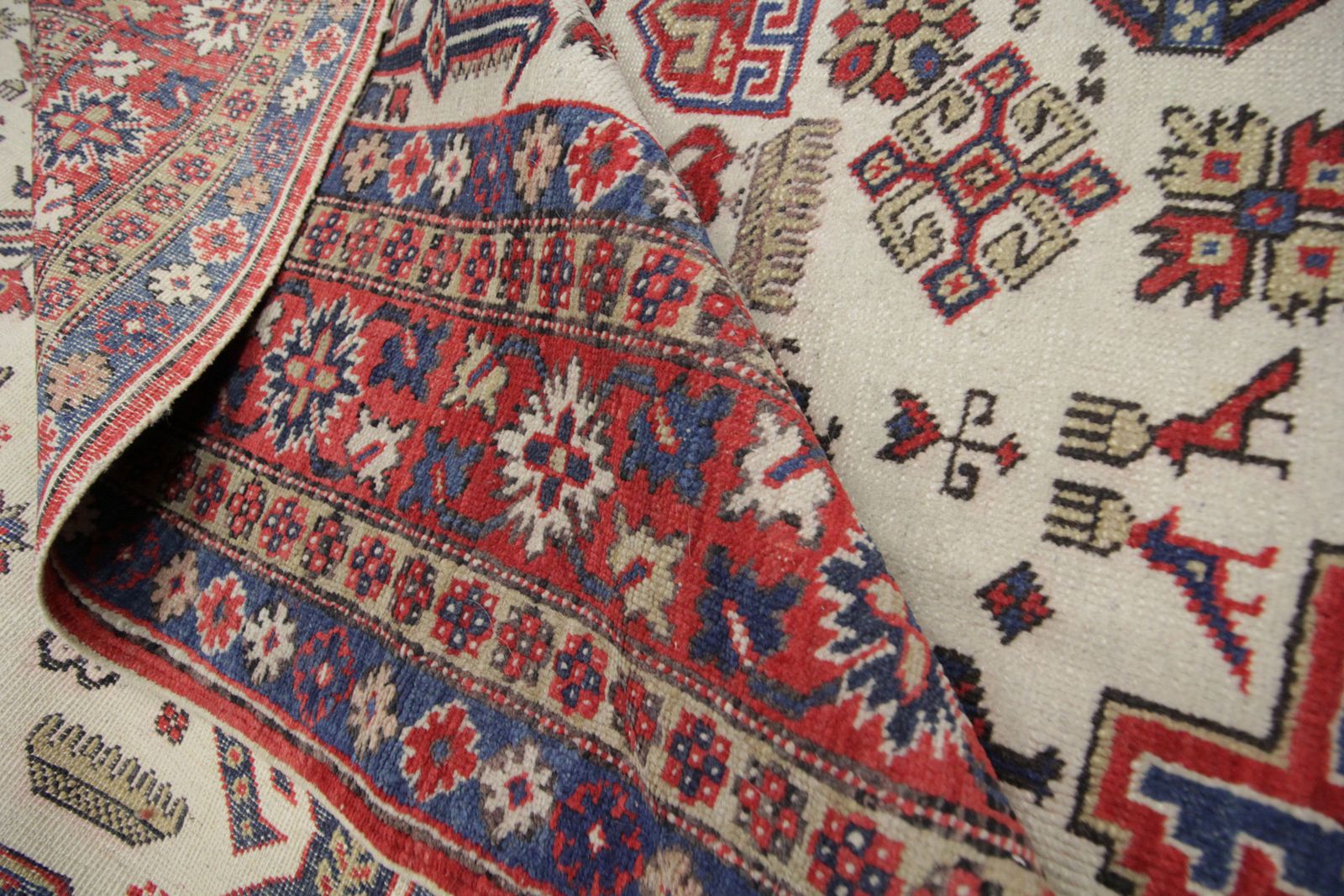 Old Oriental Vintage Rug Karakashli Carpet Caucasian Rug 134 X 216 Cm photo vintage