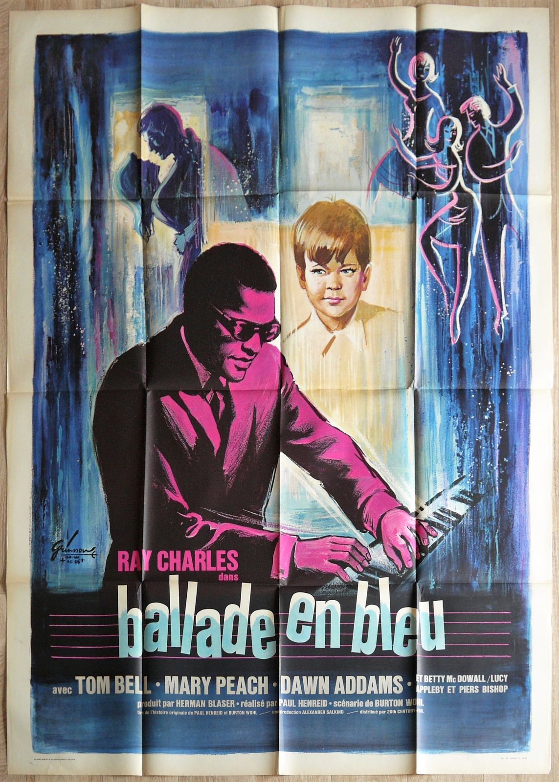 Movie Poster "Blues For Lovers" Ray Charles photo furniture