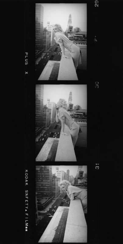'Marilyn Monroe Contact Strip' Ed Feingersh New York Oversize Silver Gelatin Print Unframed