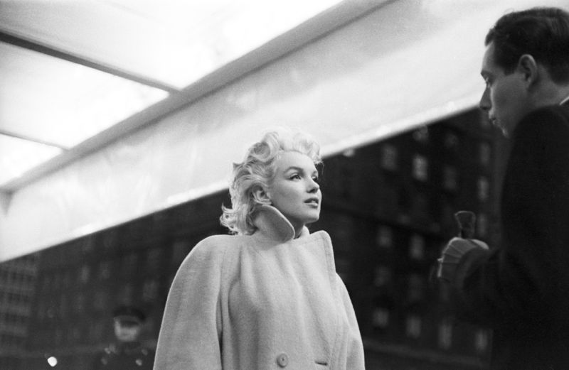 'Marilyn Monroe At Grand Central Station' Ed Feingersh Candid Silver Gelatin Print Unframed