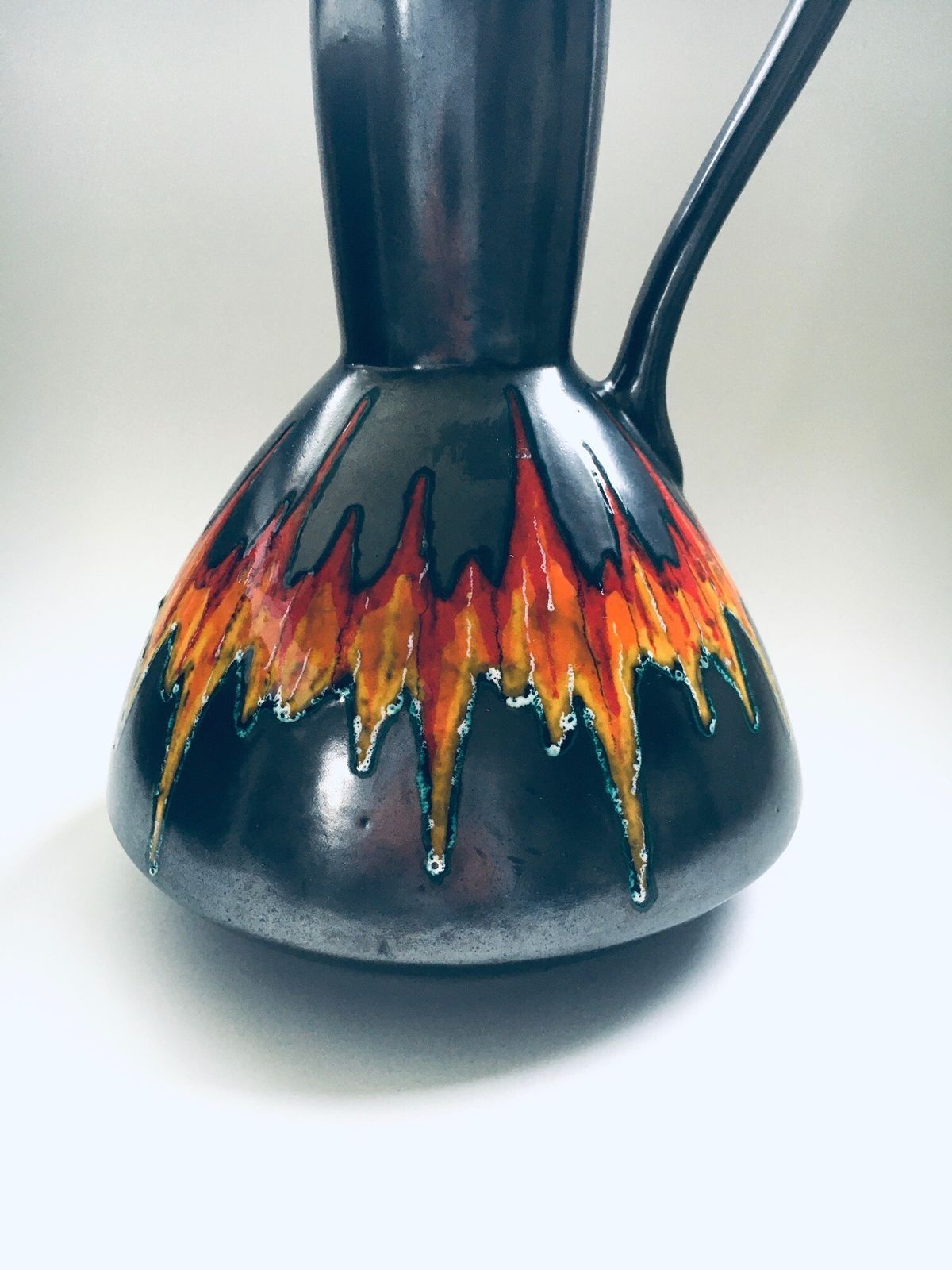 Art Pottery Metaalgeglazuurde Xl Kan Vaas, Italië Ca. Jaren 1960 photo vinterior