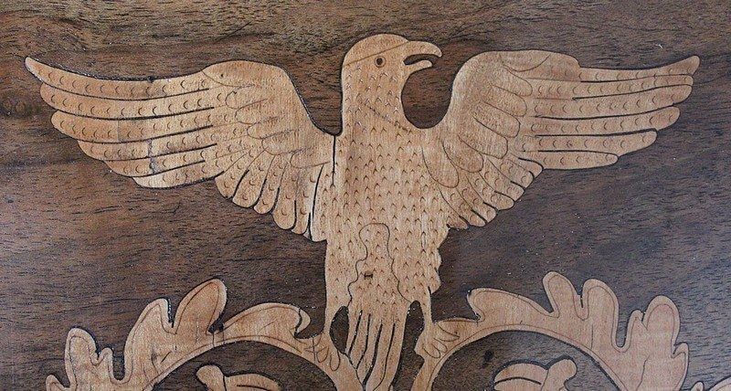 Inlaid Gueridon Table, In Walnut And Light Wood   2nd Part Of The 19th Century photo vintage