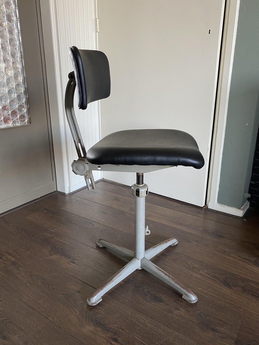 Industrial Drawing Or Architect Desk Chair By Friso Kramer For Ahrend De Cirkel, 1950s photo buy