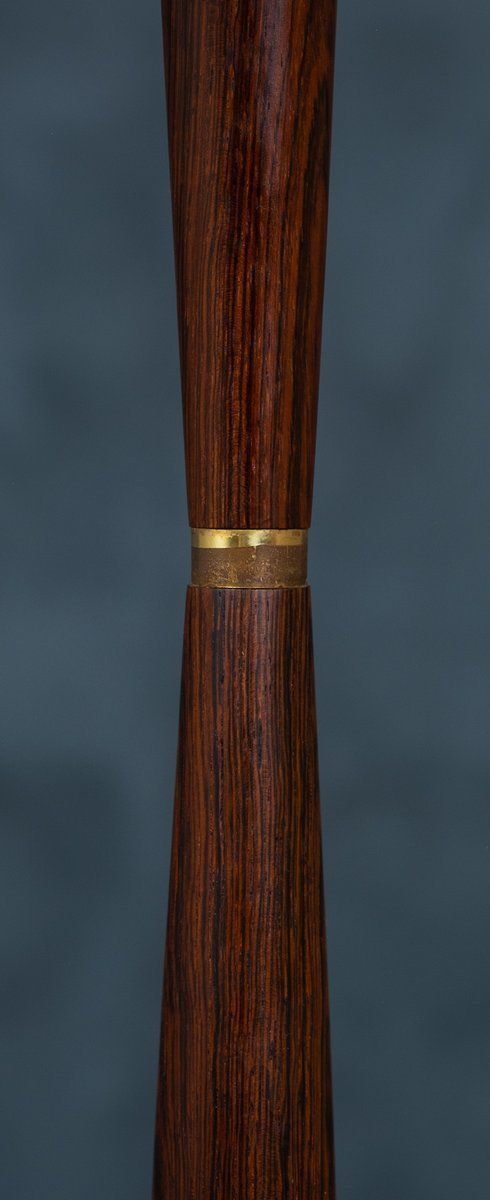 Mid Century Danish Rosewood & Brass Floor Lamp, 1960s photo 880.0