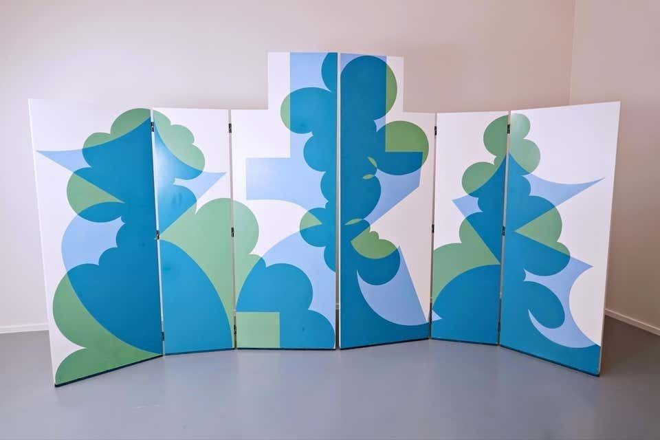 Folding Screen Model 'Balla' By Giacomo Balla For Simon Gavina, 1972