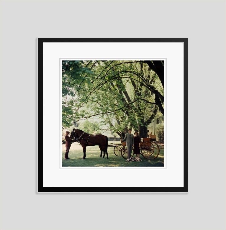 Slim Aarons 'We Know Our Place' Circa 1958 C Type Print Framed In Black