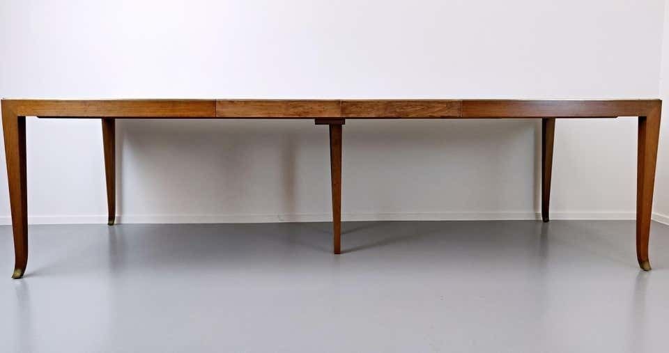 Extendable Dining Table By T.H. Robsjohn Gibbings For Saridis photo vintage
