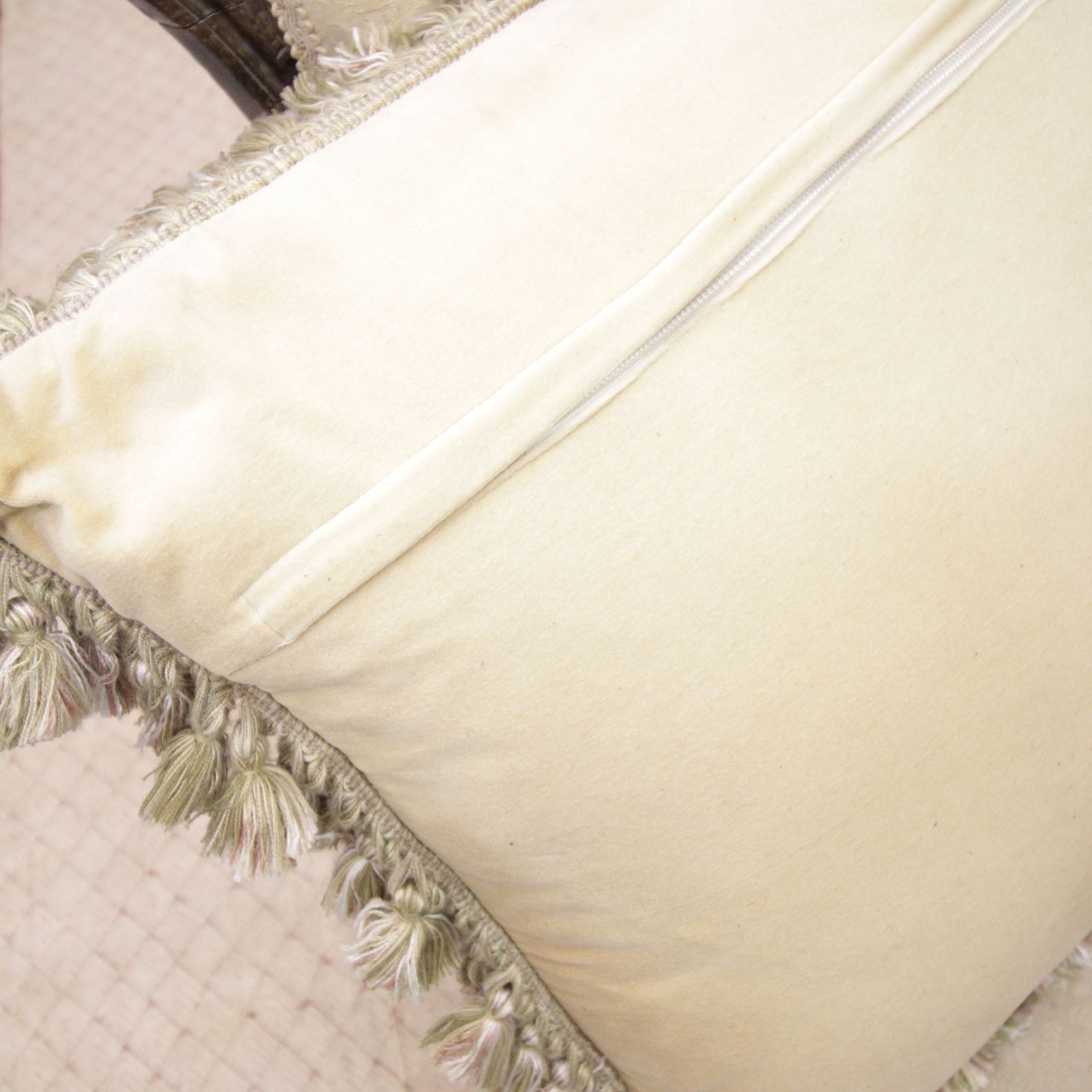 Handmade French Aubusson Cushion Cover, Traditional Needlepoint Scatter Cushion photo for sale