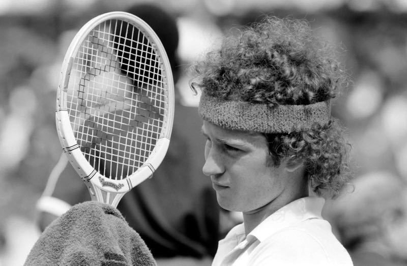 'Mc Enroe’s Wimbeldon' 1981 Oversize Archival Pigment Print Framed In Black photo furniture