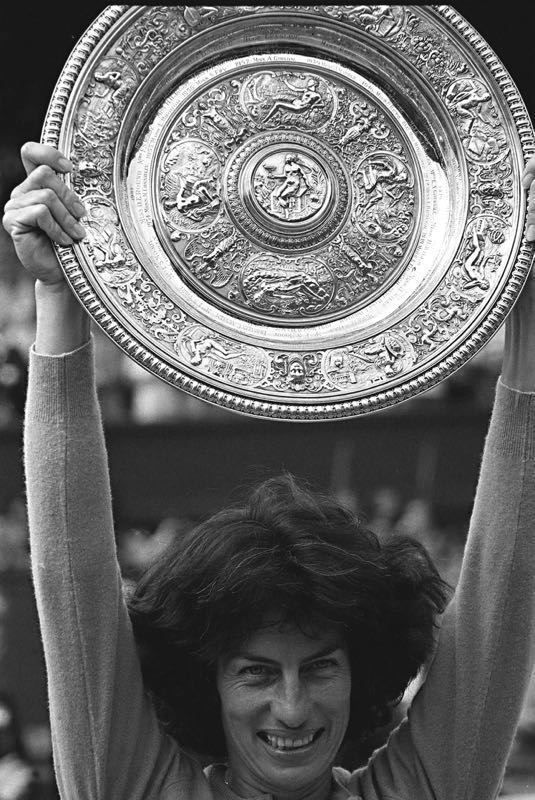 'Virginia Wade' 1977 Archival Pigment Print Framed In Black photo furniture