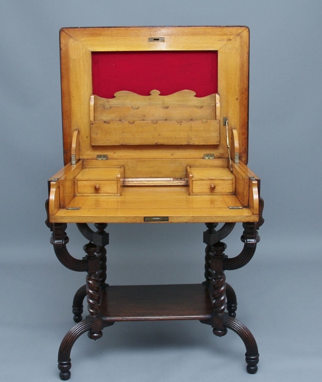 Early 20th Century Metamorphic Oak Desk photo for sale