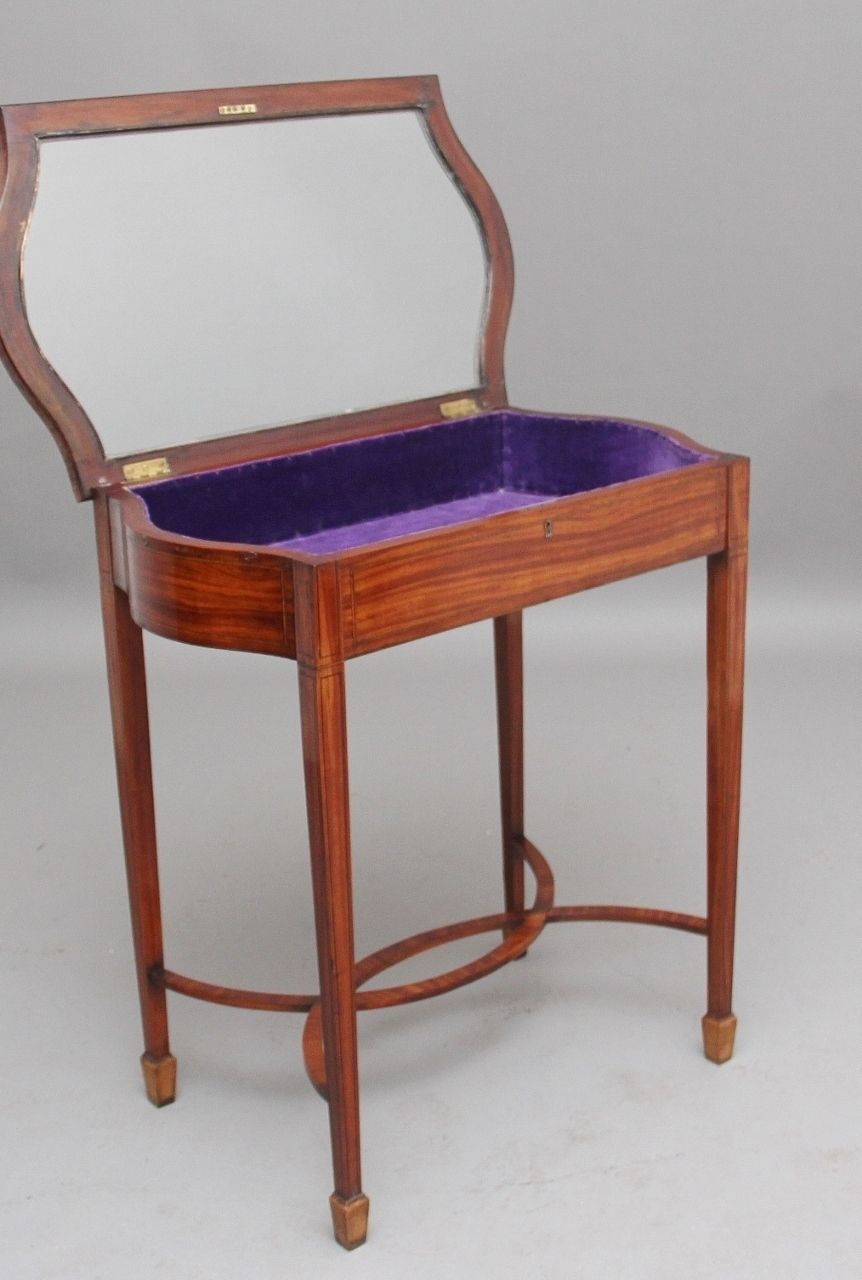 Edwardian Inlaid Satinwood Bijouterie Table photo furniture