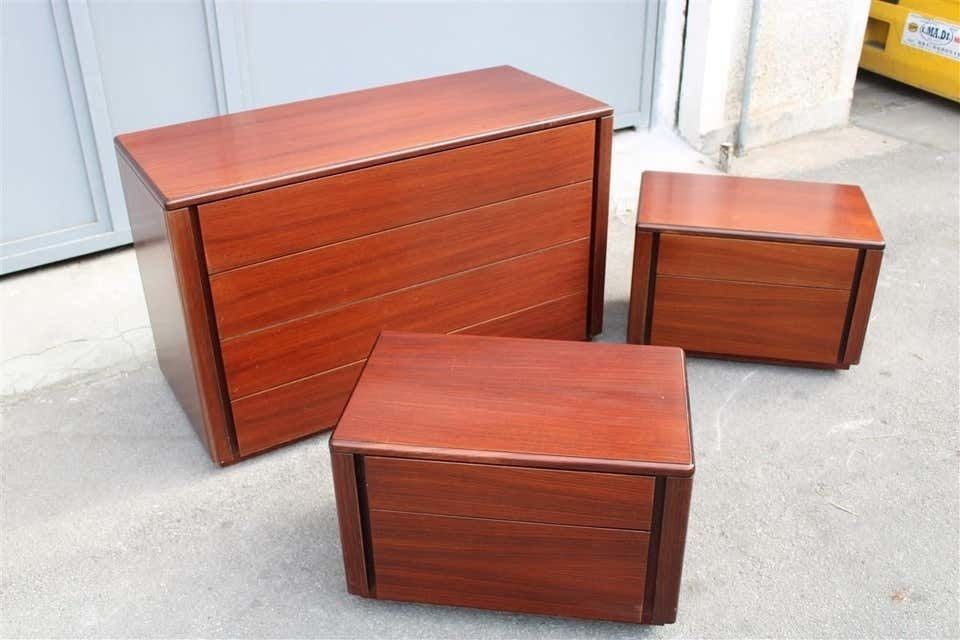 Bedroom Sets Dresser Night Stands Mahogany Minimal Italian Design Razionalist photo Furniture