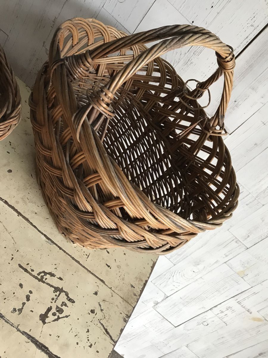 photo for sale Wicker Baskets, 1960s, Set Of 2