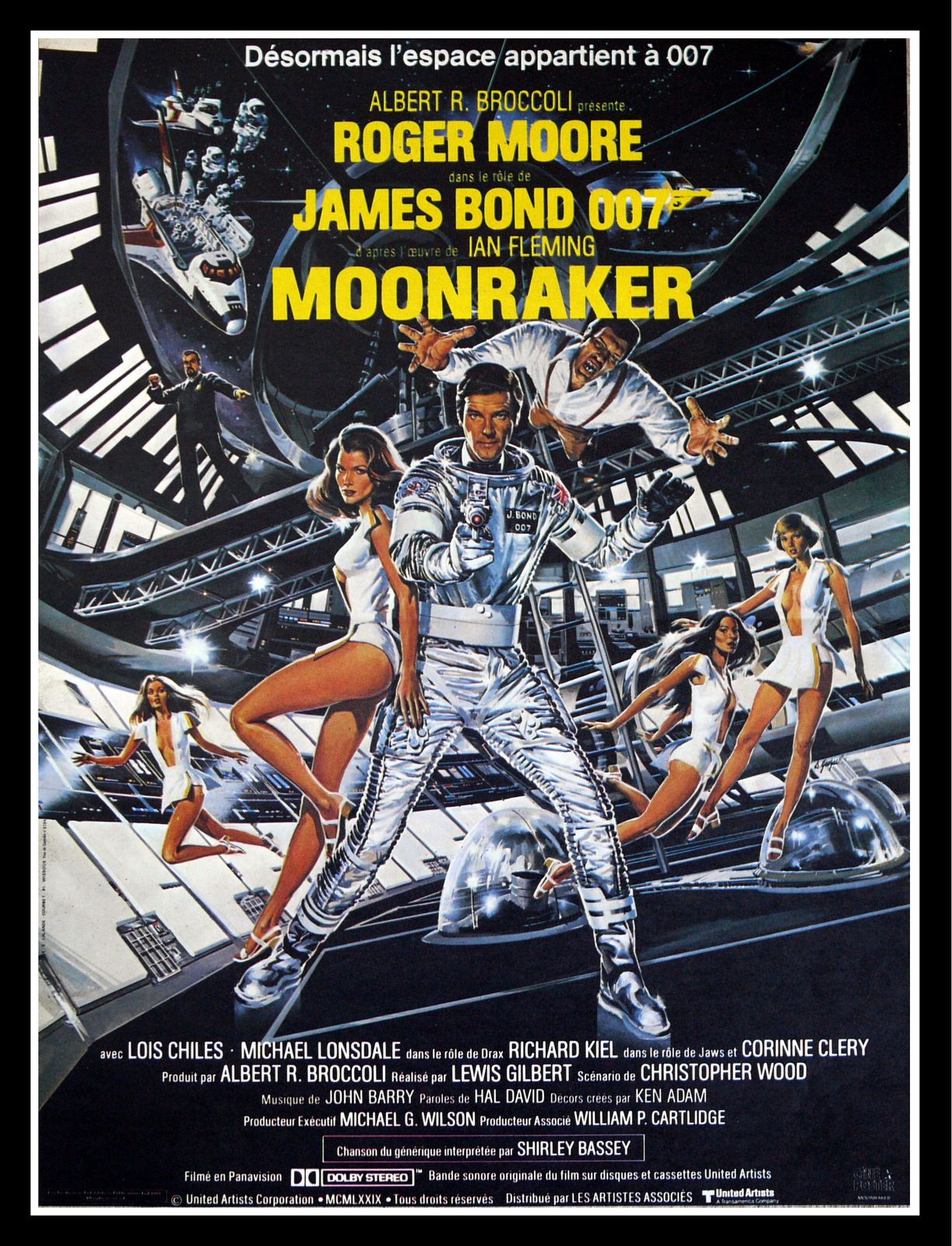 Movie Poster "Moonraker" James Bond 007 Roger Moore