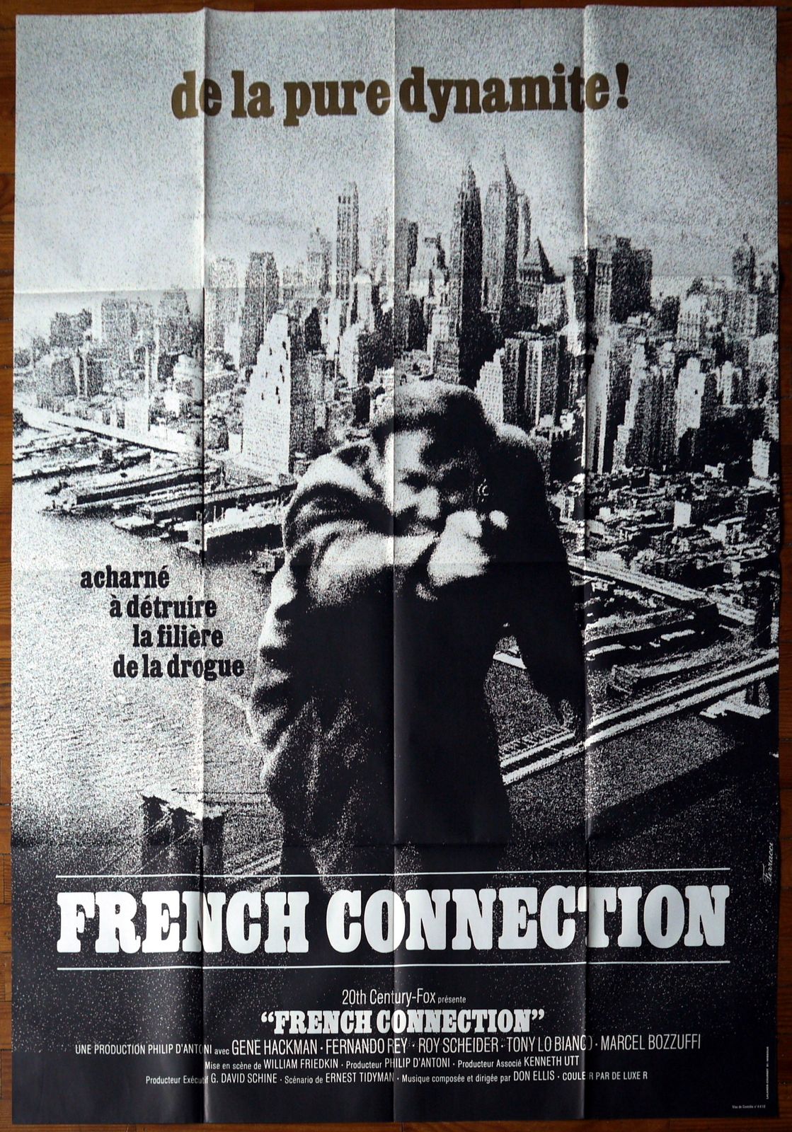 Movie Poster  "The French Connection" William Friedkin photo furniture