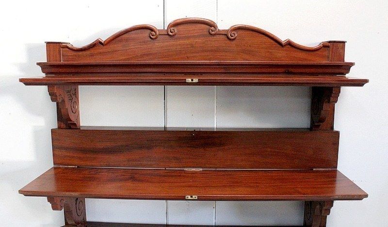 photo furniture Wall Shelf Or Foot Secretary, Mahogany Late 19th Century