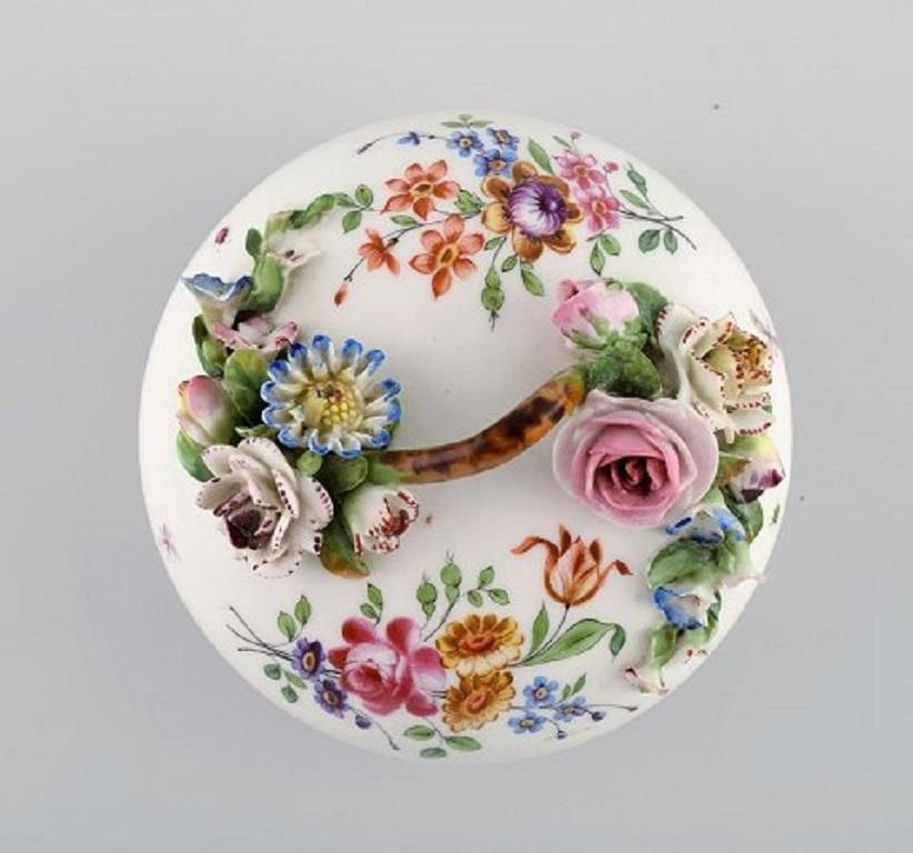 Antique And Rare Meissen Bonbonniere In Hand Painted Porcelain, 19th Century photo Home Decor