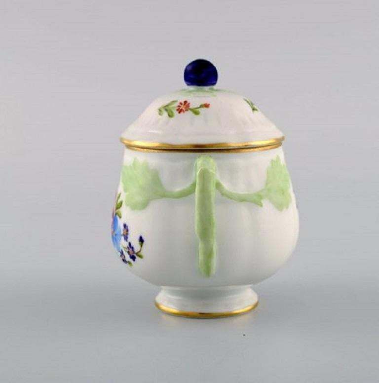 Two Antique Cream Cups In Hand Painted Porcelain, Early 20th Century photo furniture