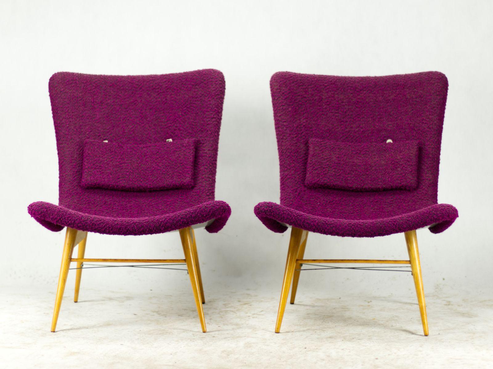 Mid Century Lounge Chairs By Miroslav Navrátil For český Nábytek, Czechoslovakia, 1960s photo furniture