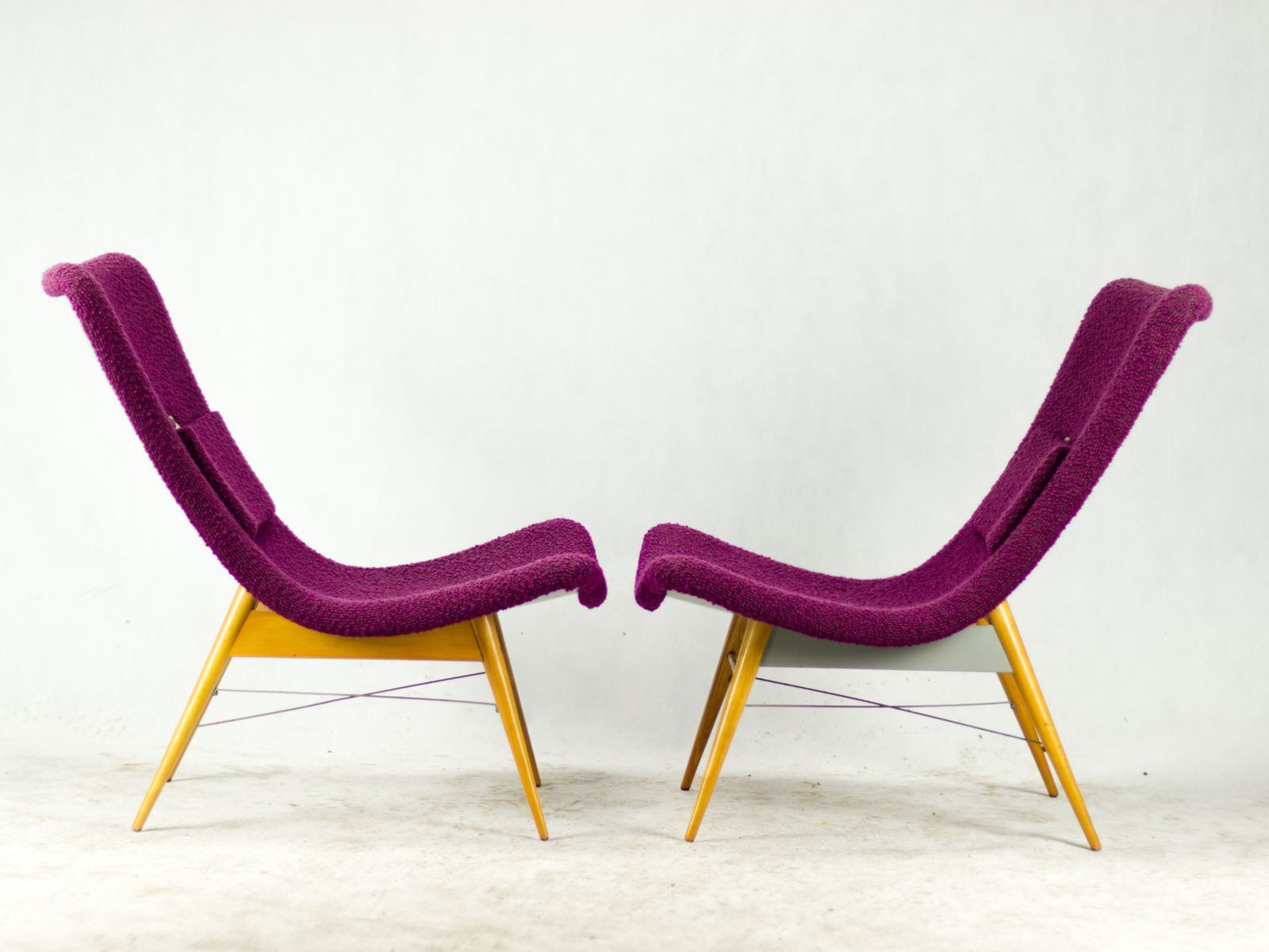 Mid Century Lounge Chairs By Miroslav Navrátil For český Nábytek, Czechoslovakia, 1960s photo 1880.0