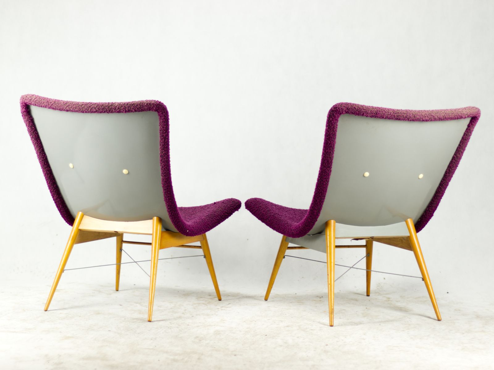 Mid Century Lounge Chairs By Miroslav Navrátil For český Nábytek, Czechoslovakia, 1960s photo buy