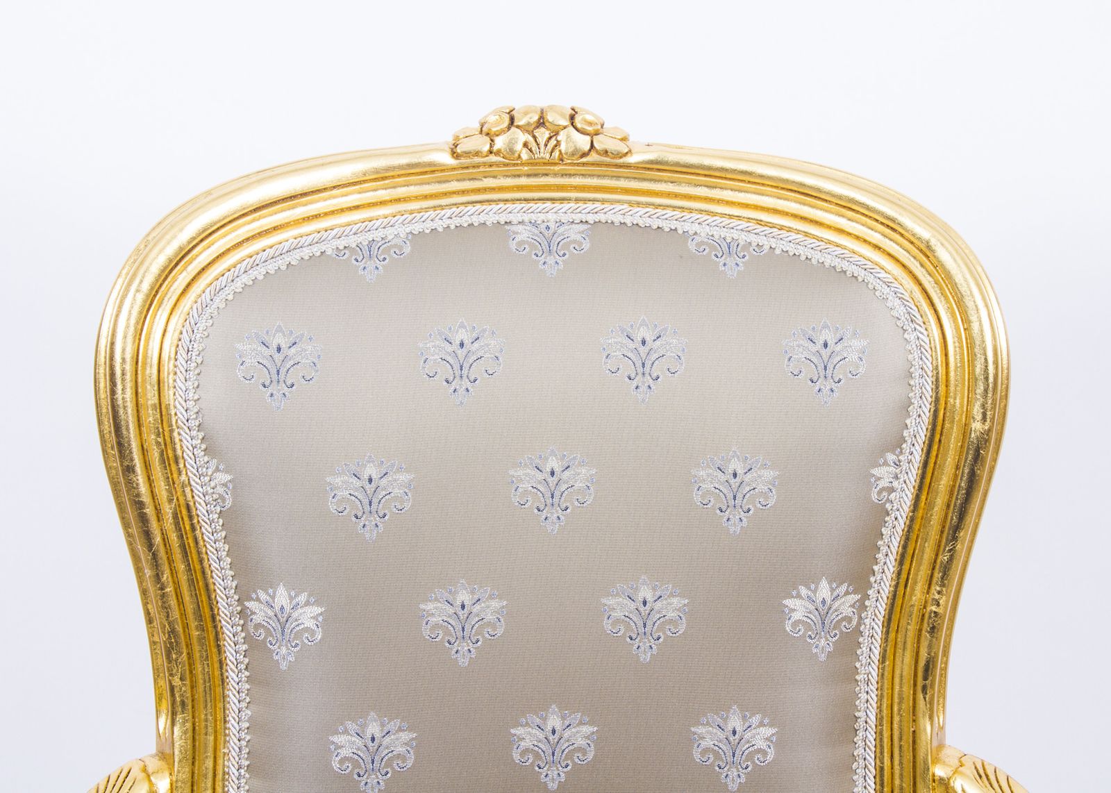 Superb Bespoke Pair French Louis Revival Giltwood Armchairs photo for sale