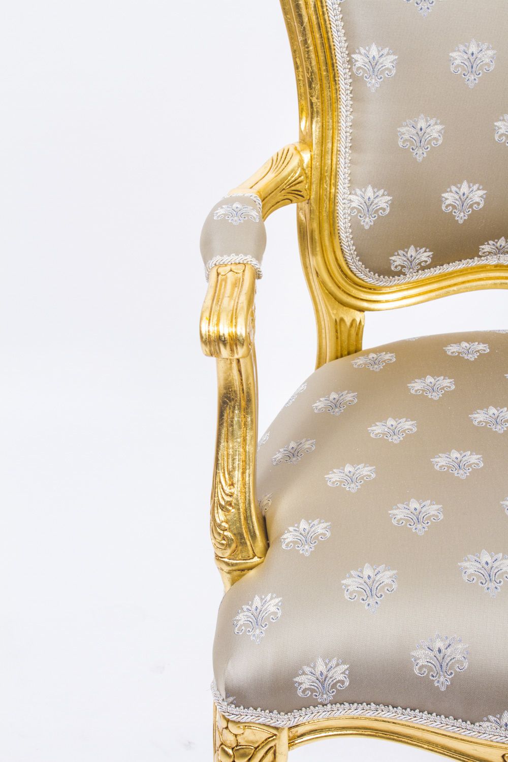 Superb Bespoke Pair French Louis Revival Giltwood Armchairs photo 1700.0