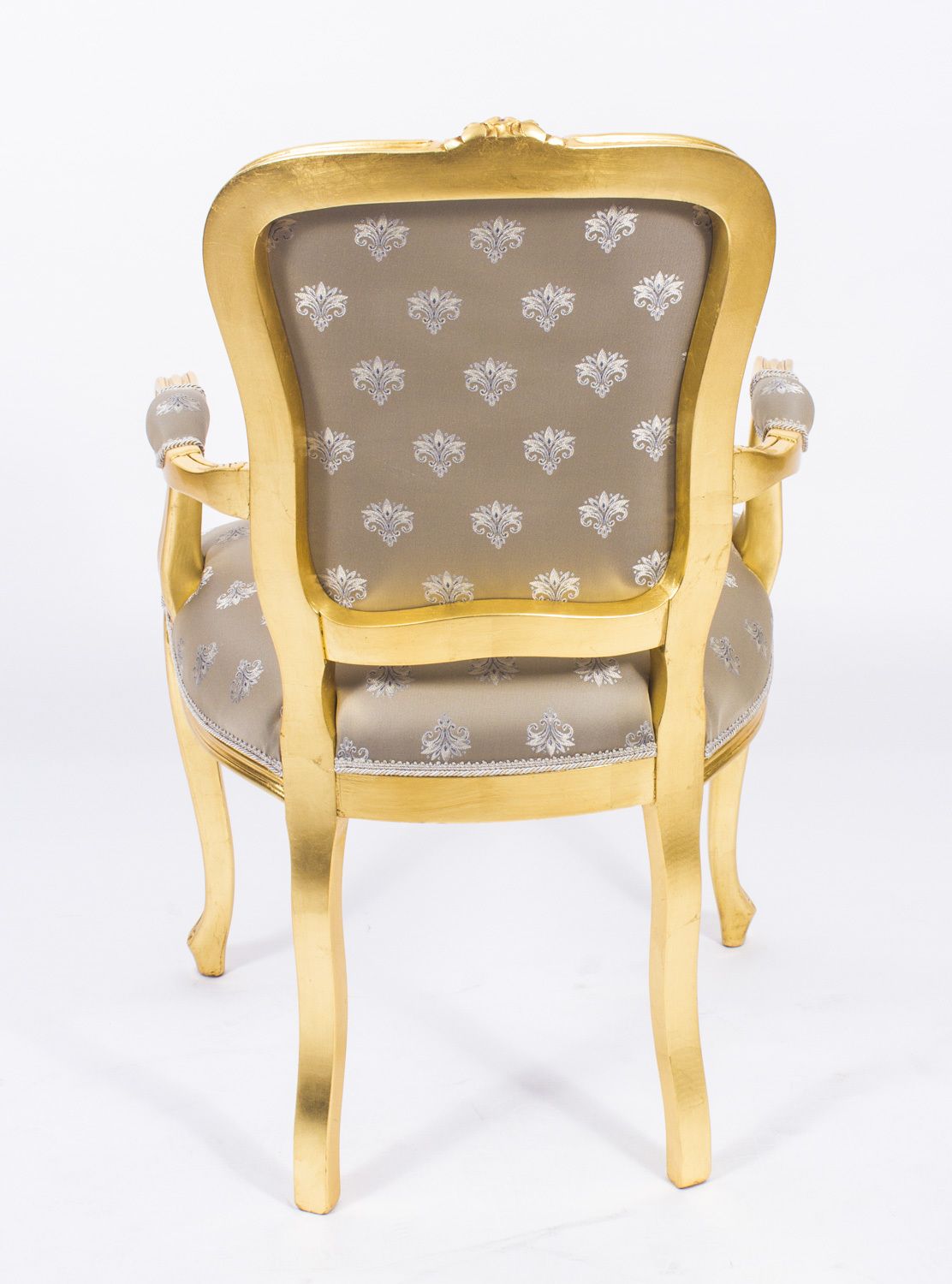 1700.0 Superb Bespoke Pair French Louis Revival Giltwood Armchairs photo