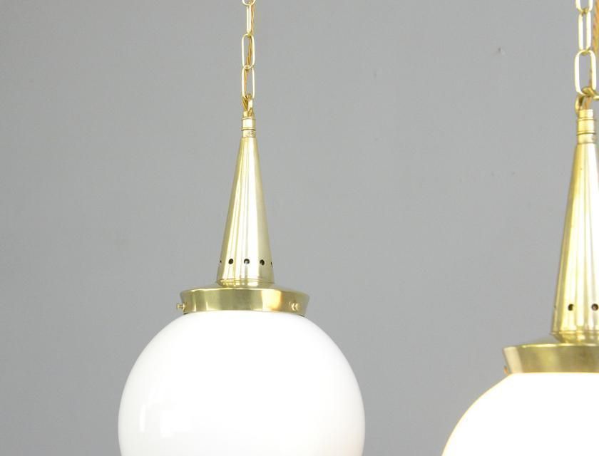 Opaline Pendant Lights By Marianne Brandt For Schwintzer & Gräff photo 495.0