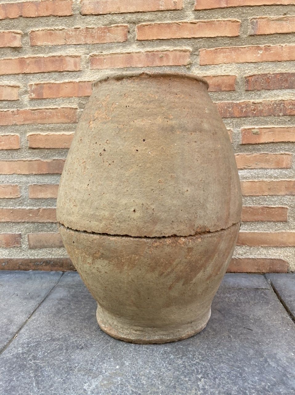 French 19th Century Hand Carved Terracotta Vase From Provence