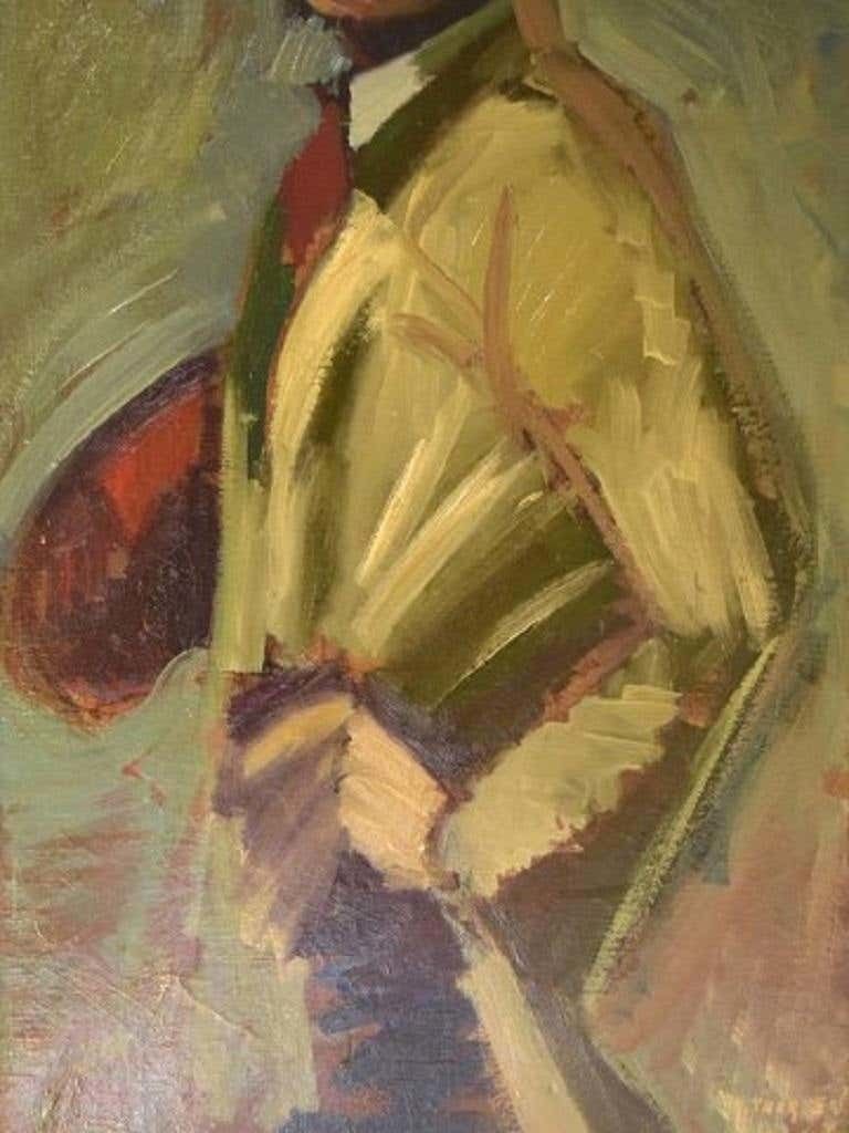 Kurt Thorsén, Sweden, Oil On Canvas, Self Portrait Of The Artist, Dated 1943 photo 923.0