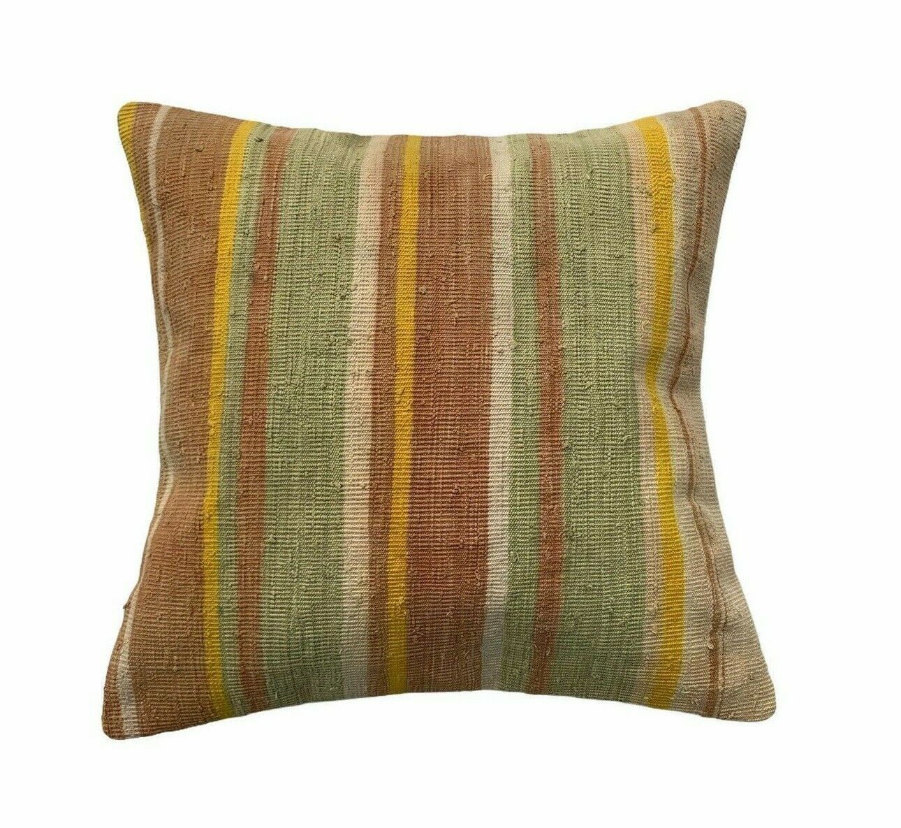 Kilim Pillow Tapis Kelim Pillow Cover, Meditation Bench Kelim Teppich Boho Cushion Sofa Turkish Pillow photo for sale