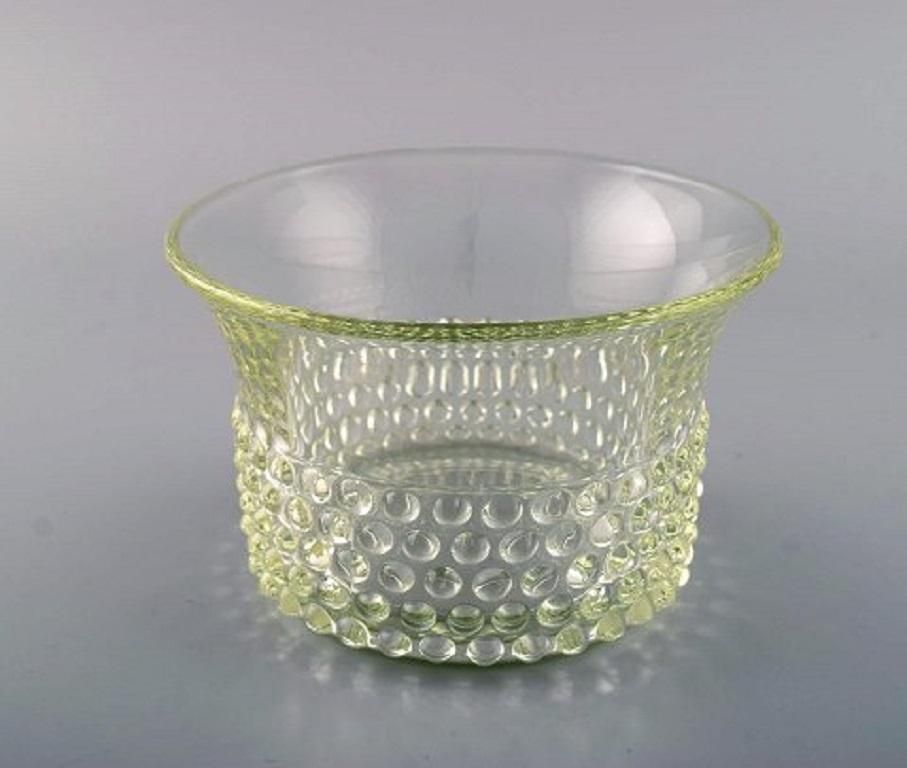 Saara Hopea For Nuutajärvi, Two Bowls In Art Glass, Budded Design, 1960s 1970s photo Home Decor
