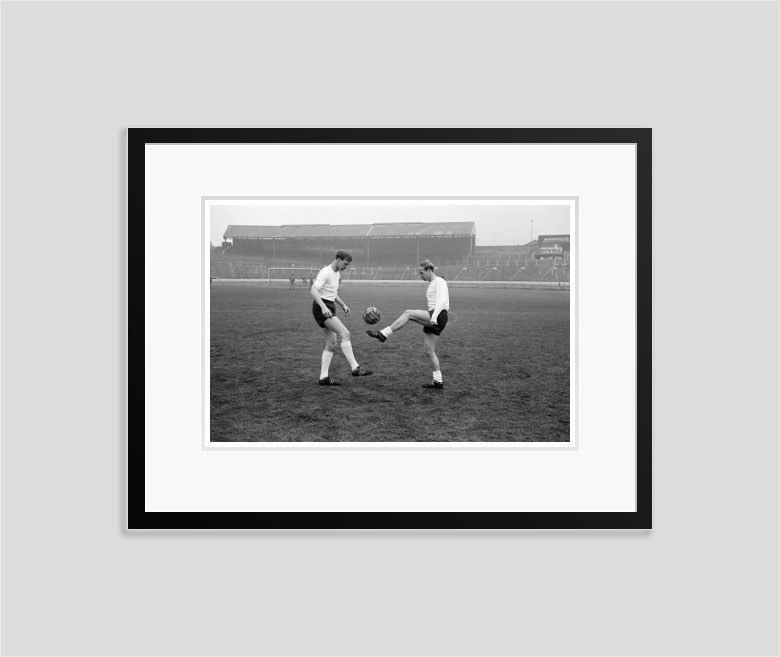 'Football Brothers' 1965 Archival Pigment Print Framed In Black