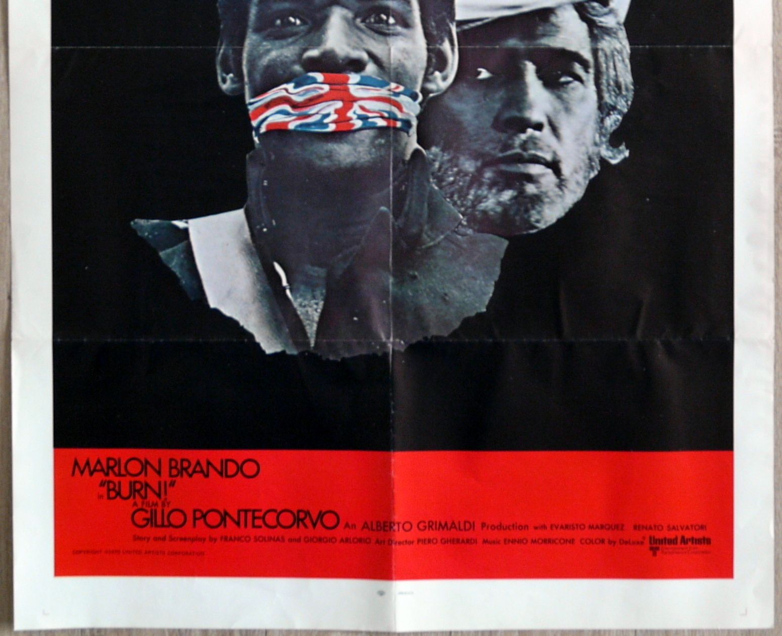 Movie Poster "Burn !" Marlon Brando photo for sale