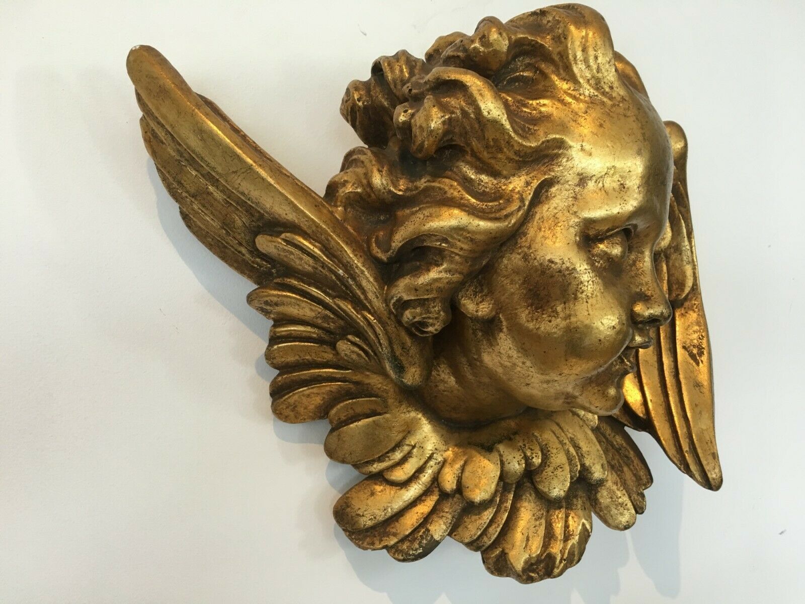 Head Of Cherub In Golden Terracotta Terracotta In The Style Of The Eighteenth Century photo 219.21