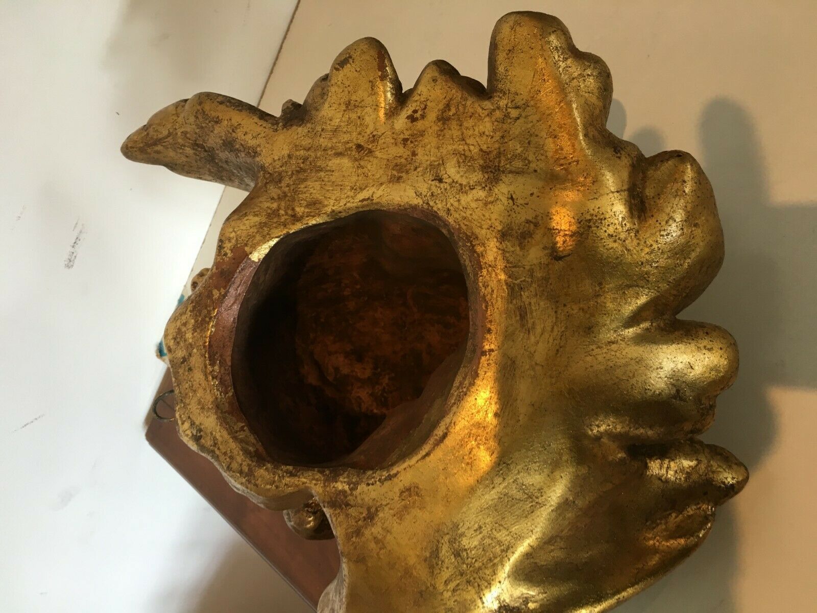 Head Of Cherub In Golden Terracotta Terracotta In The Style Of The Eighteenth Century photo vintage