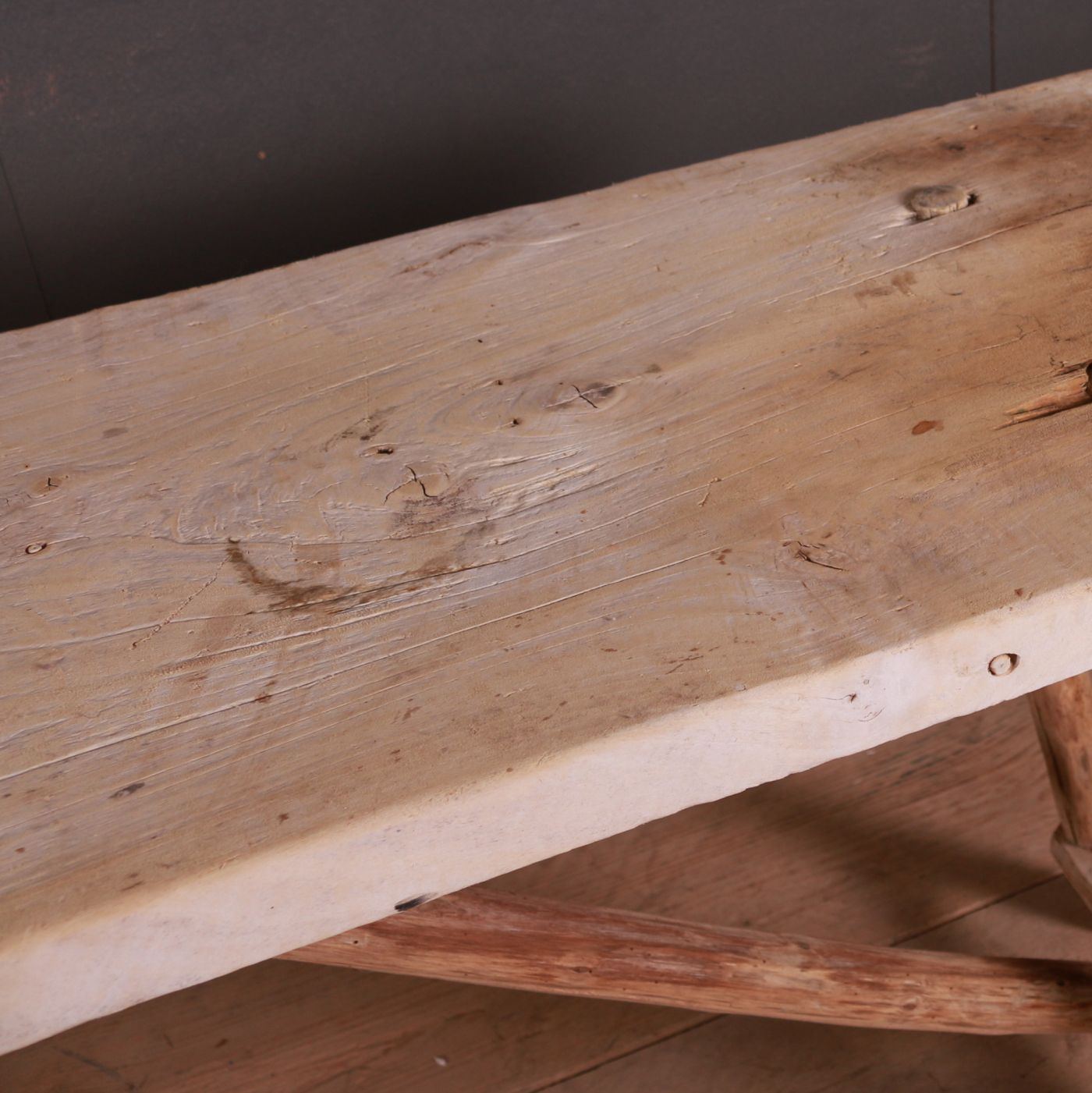 French Scrubbed Trestle Table photo Furniture