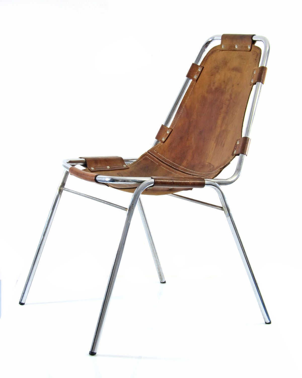 Charlotte Perriand Leather Les Arcs Chair Mid Century Design photo furniture