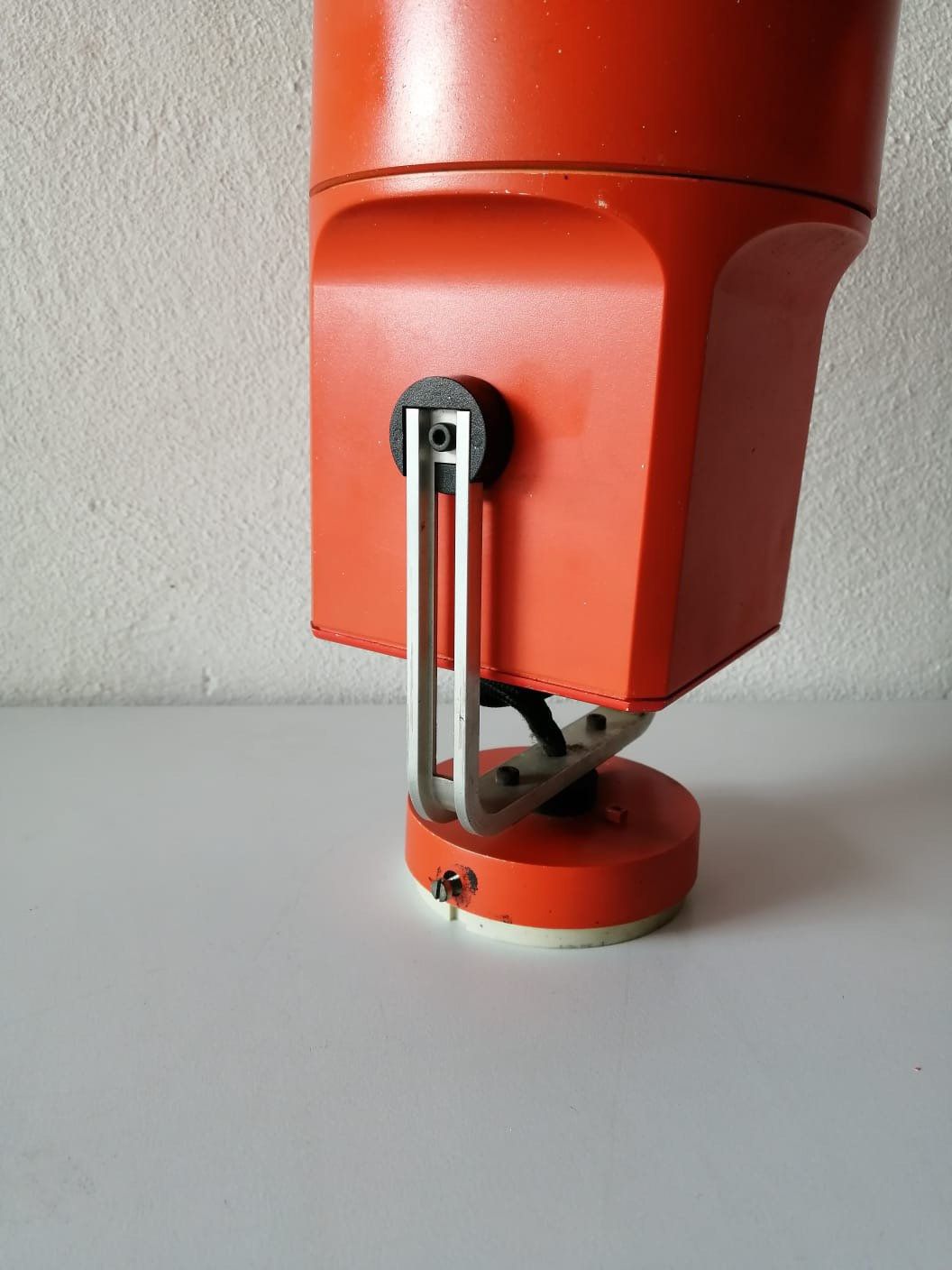 Unispot Orange Metal Pair Of Spot Wall Lamps By Louis Poulsen, 1970s Denmark photo vintage