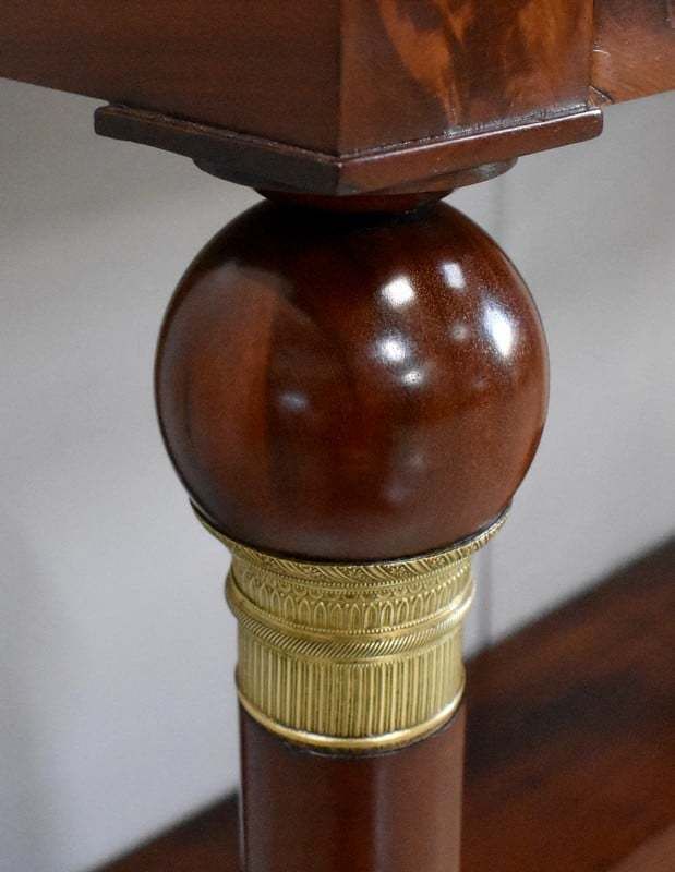 Furniture Mahogany Console, Empire Period   Early 19th Century photo