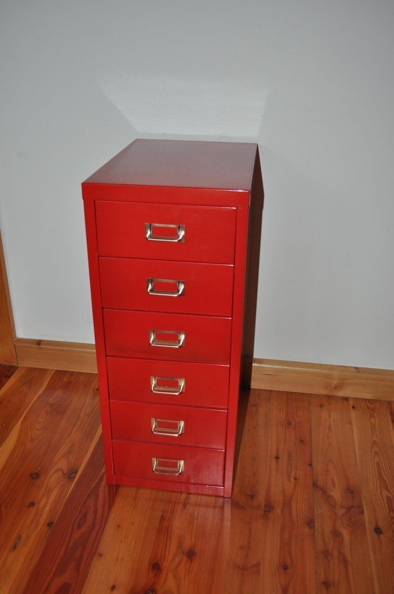 Industrial Metal Chest Of Drawers, 1980s